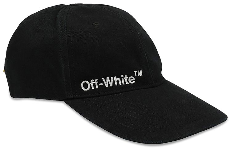 Off White Helvet Industrial Baseball Cap BlackWhite