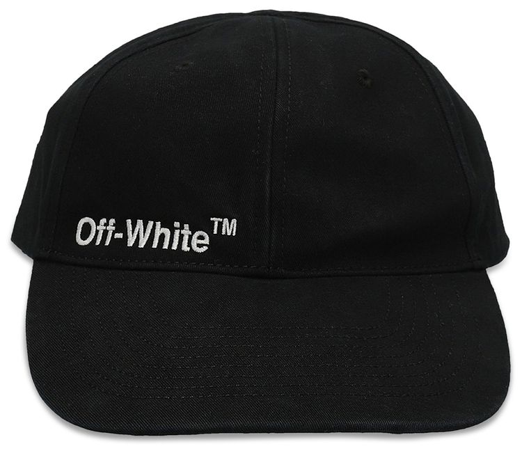 Off White Helvet Industrial Baseball Cap BlackWhite