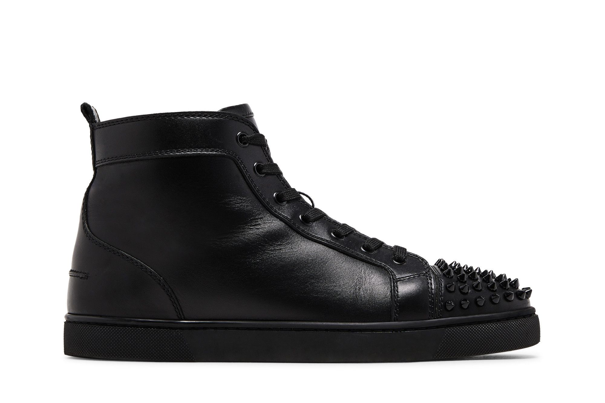 Buy Christian Louboutin Louis Flat Calf Spikes 'Black' - 1151061