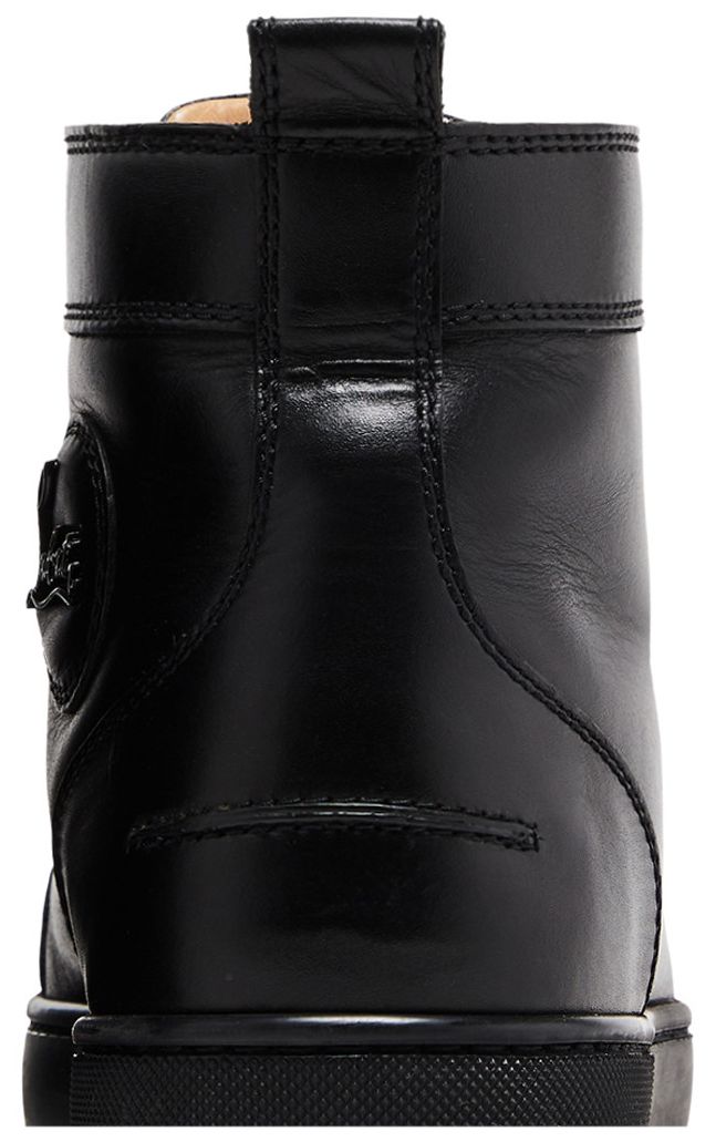 Christian Louboutin Louis Flat Calf Spikes Black