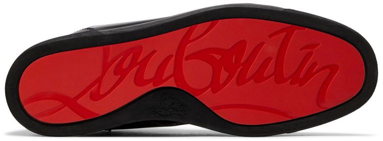 Christian Louboutin Louis Flat Calf Spikes Black