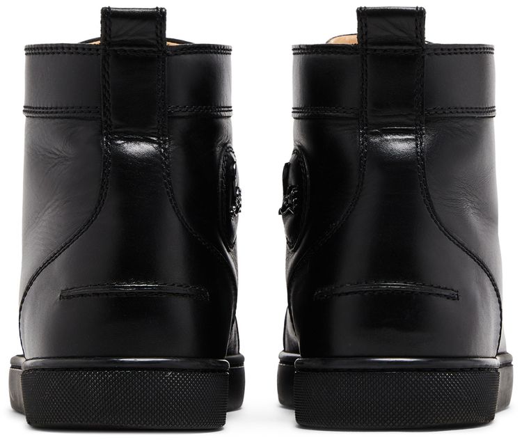 Christian Louboutin Louis Flat Calf Spikes Black