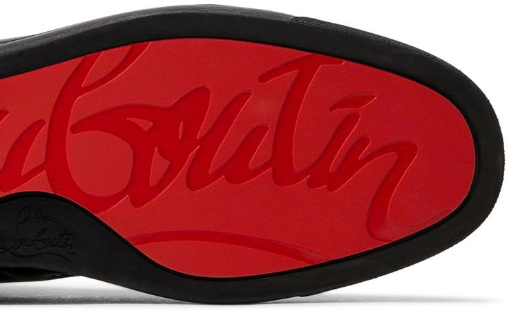 Christian Louboutin Louis Flat Calf Spikes Black