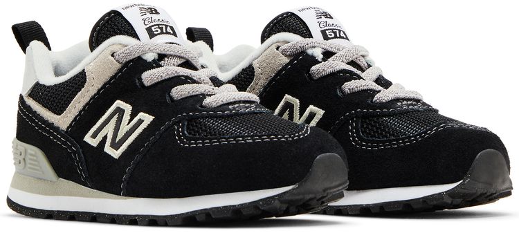 New Balance 574 Bungee Toddler Core Pack   Black White