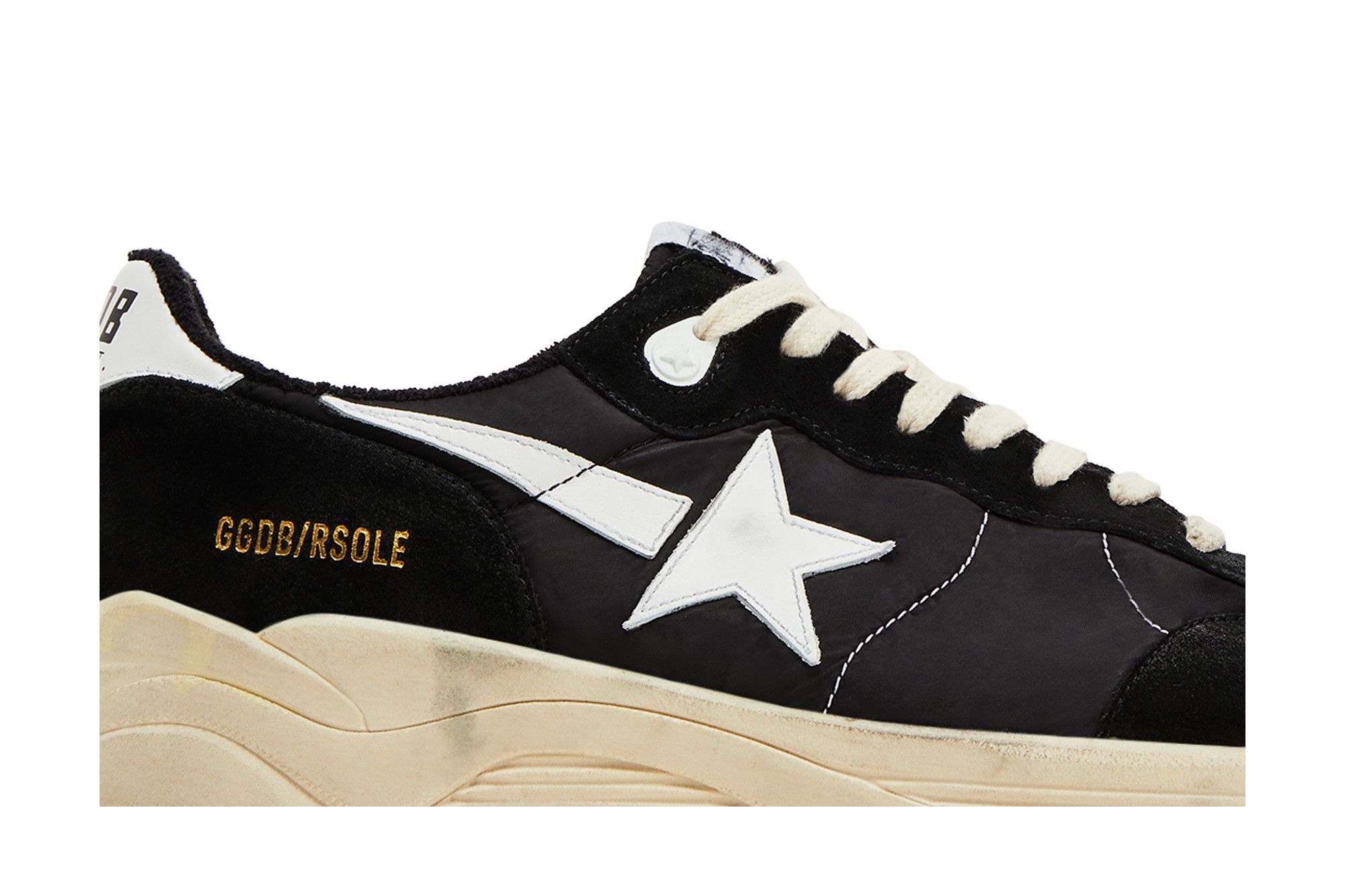 Buy Golden Goose Running Sole 'Black White' - GMF00272