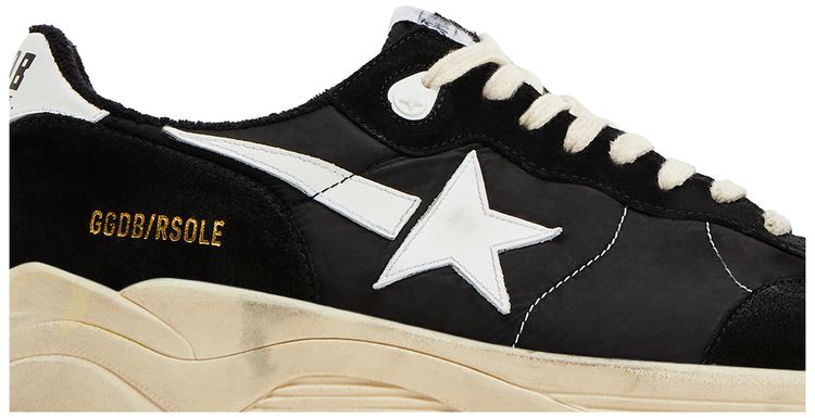 Golden Goose Running Sole Black White