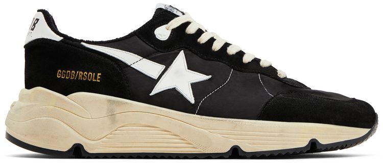 Golden Goose Running Sole Black White