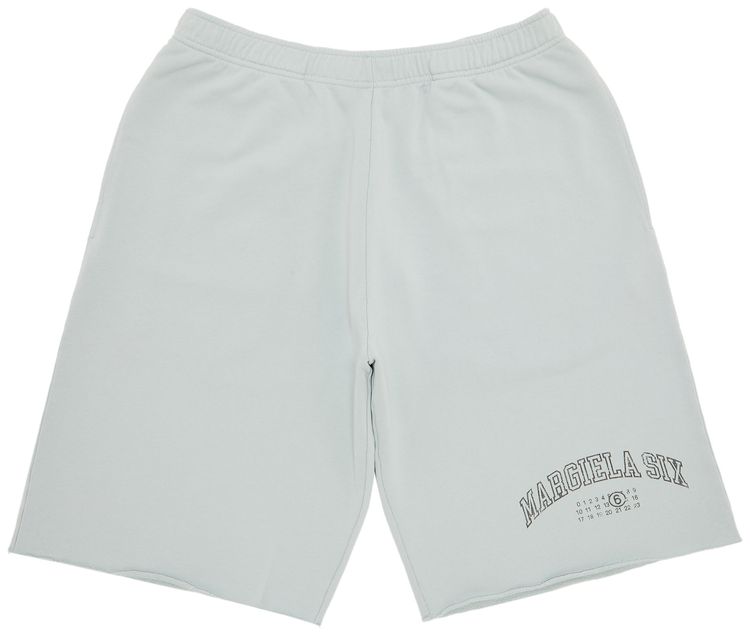 MM6 Maison Margiela Unbrushed Sweat Jersey Shorts Ice
