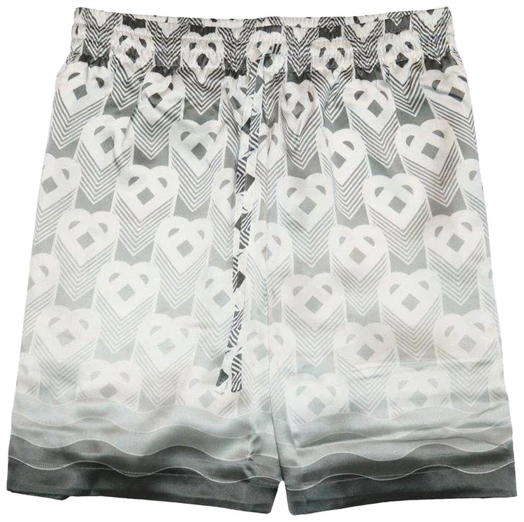 Casablanca Drawstring Shorts Grey Gradient
