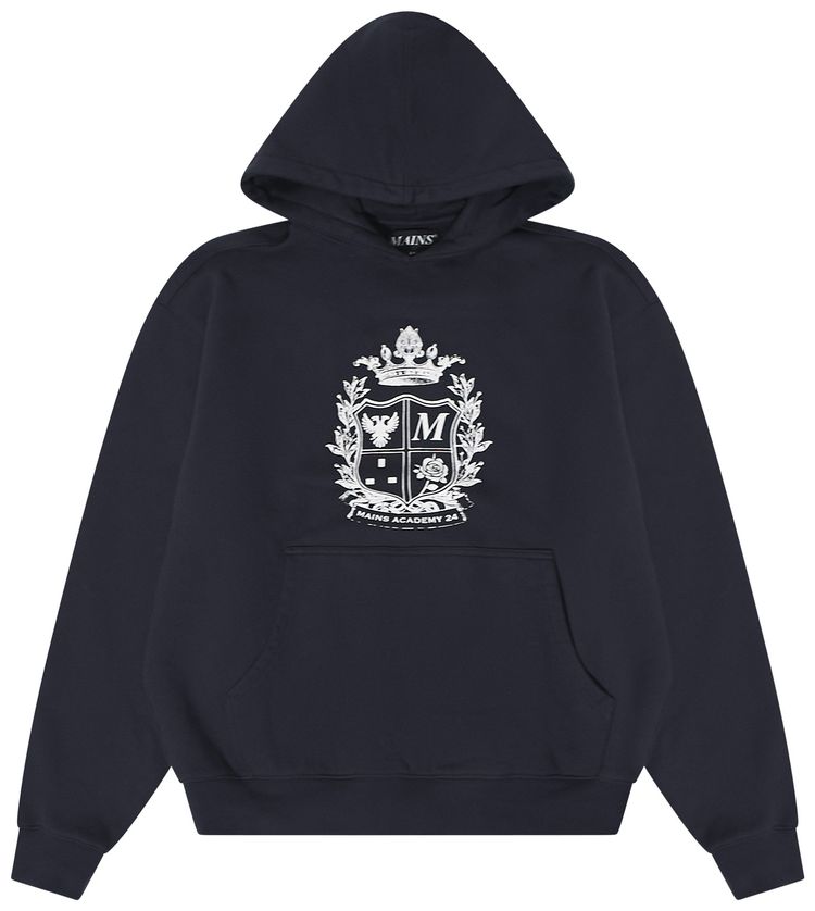 MAINS Crest Hoodie Blue