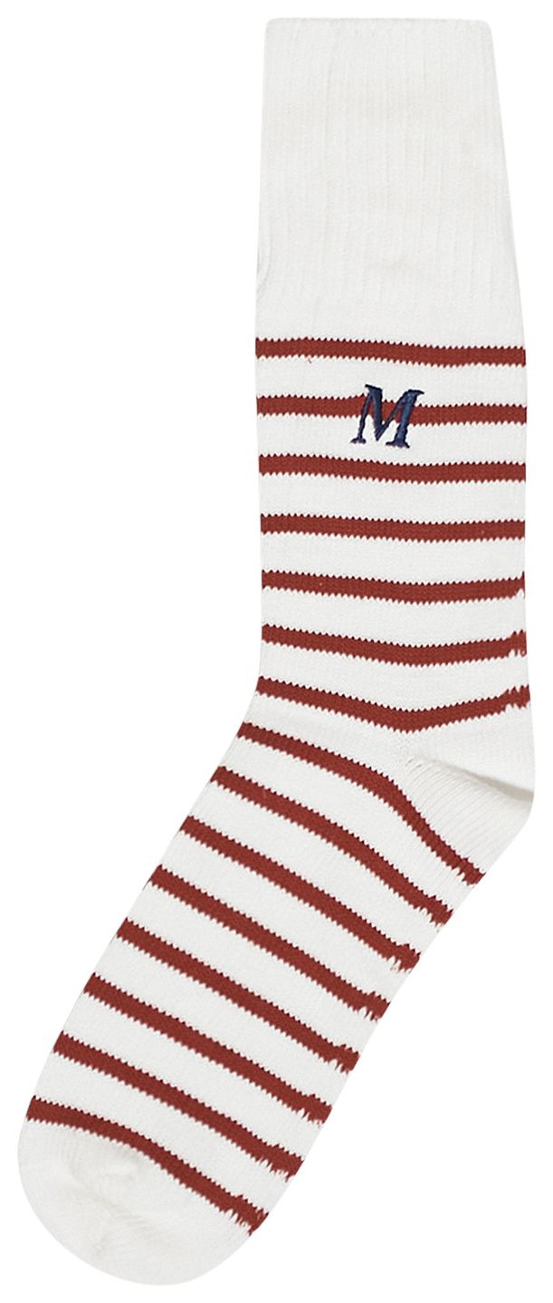 MAINS Striped Socks Red