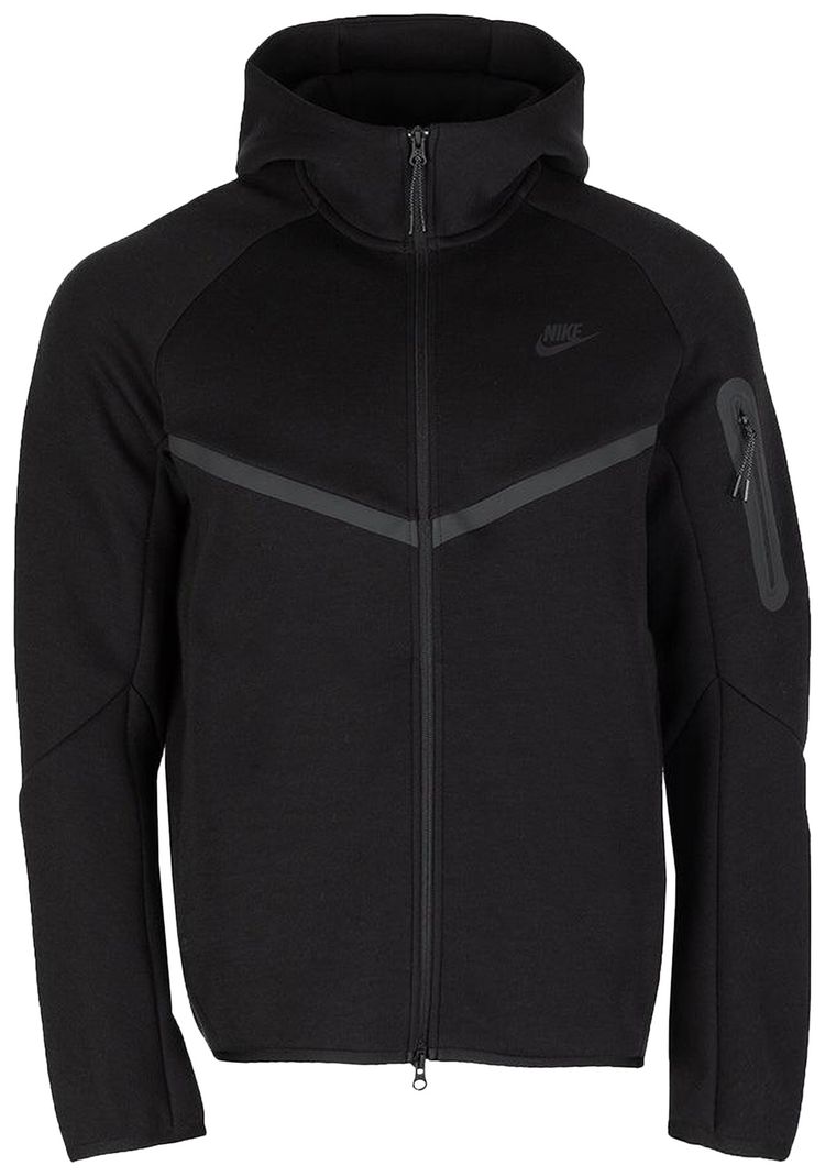 Nike Tech Full Zip Windrunner Hoodie Black