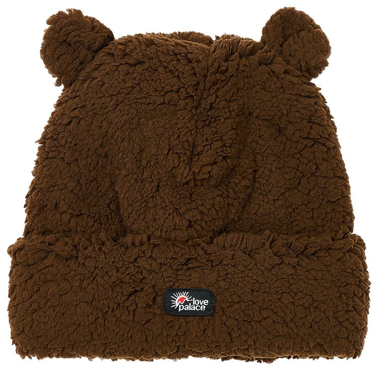 Buy Palace Love Palace Fuzzy Ears Beanie 'Brown' P27BN052 GOAT