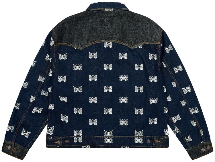 Palace x Needles Western Denim Jacket Indigo