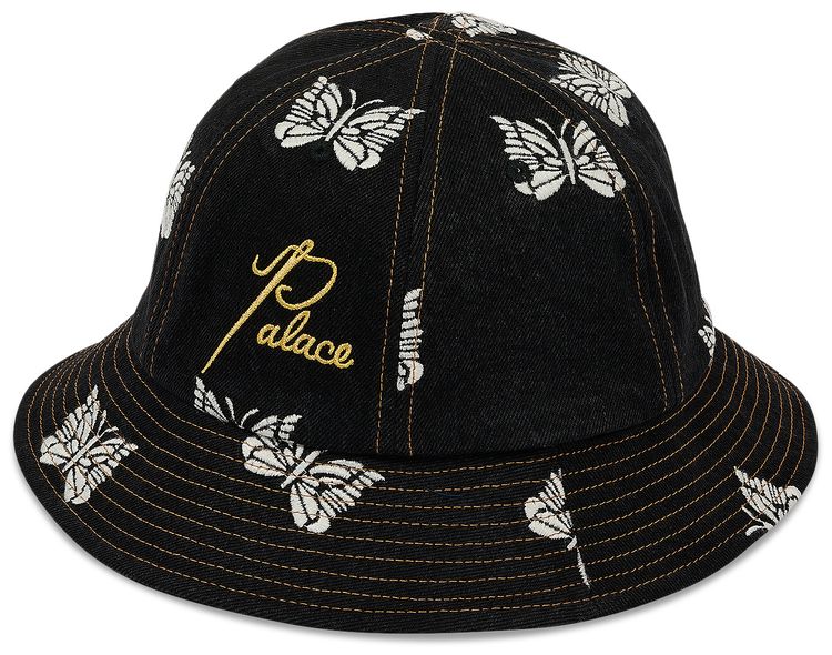 Palace x Needles Denim Bucket Hat Black
