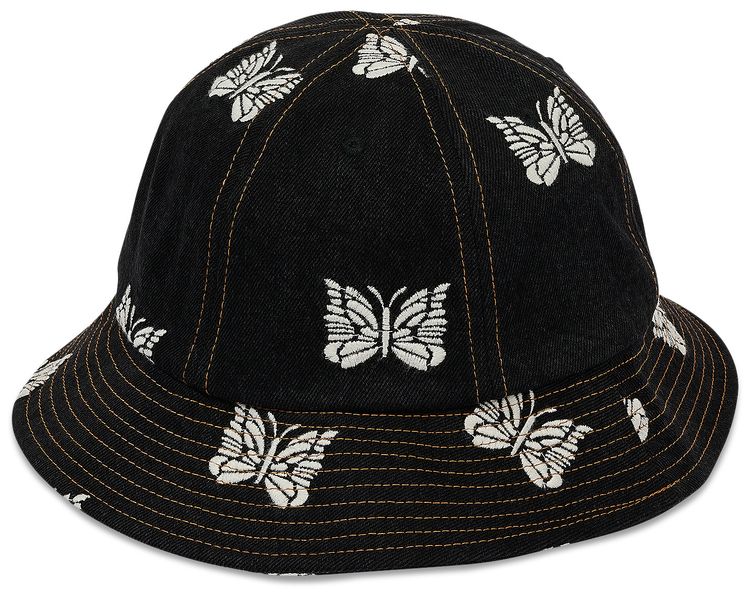 Palace x Needles Denim Bucket Hat Black
