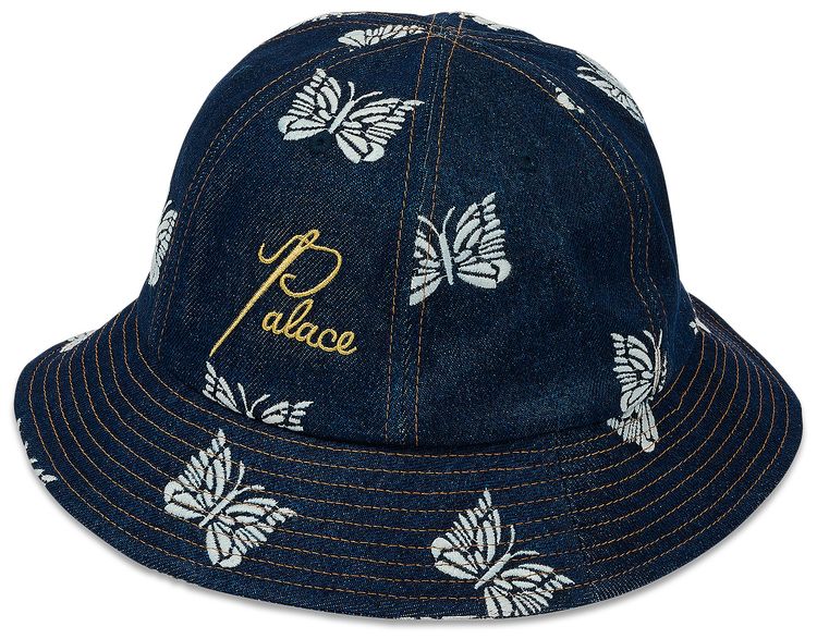 Palace x Needles Denim Bucket Hat Indigo