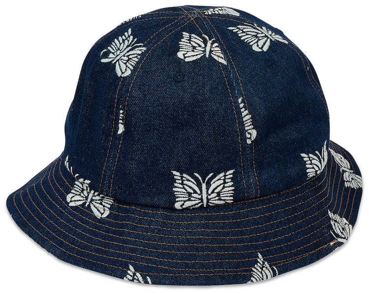 Palace x Needles Denim Bucket Hat Indigo