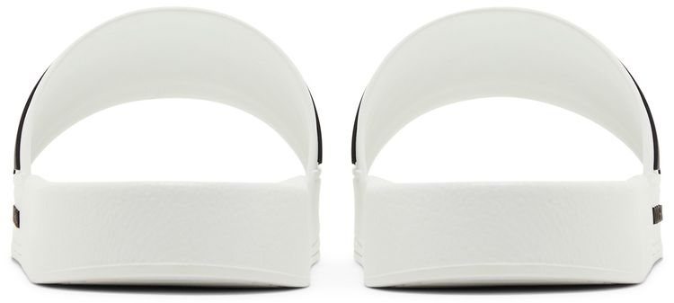 Dolce  Gabbana Slides DG Logo   White Black