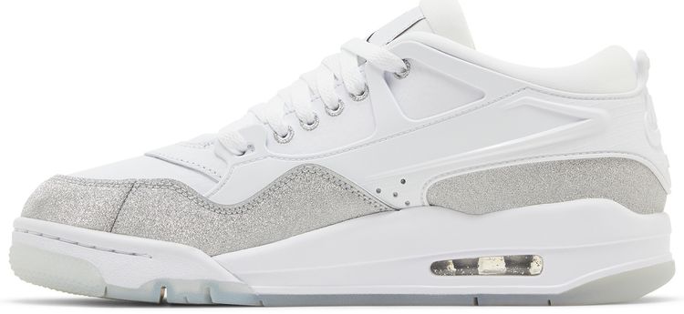 Wmns Air Jordan 4 RM White Silver Glitter