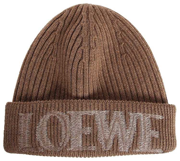 Loewe Wool Beanie Light Brown