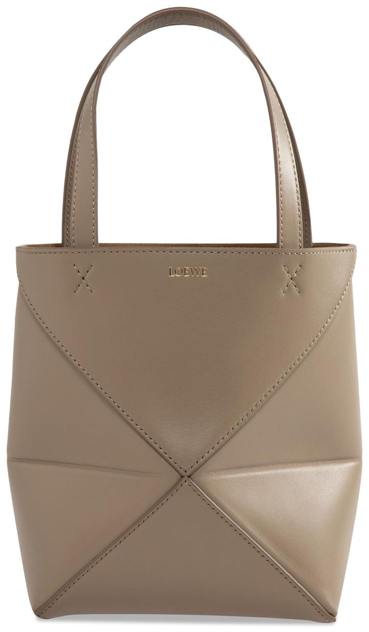 Loewe Mini Puzzle Fold Tote Bag Sand