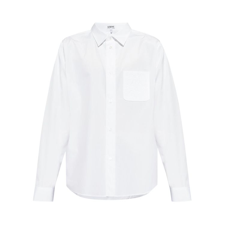 Loewe Anagram Embroidered Shirt White