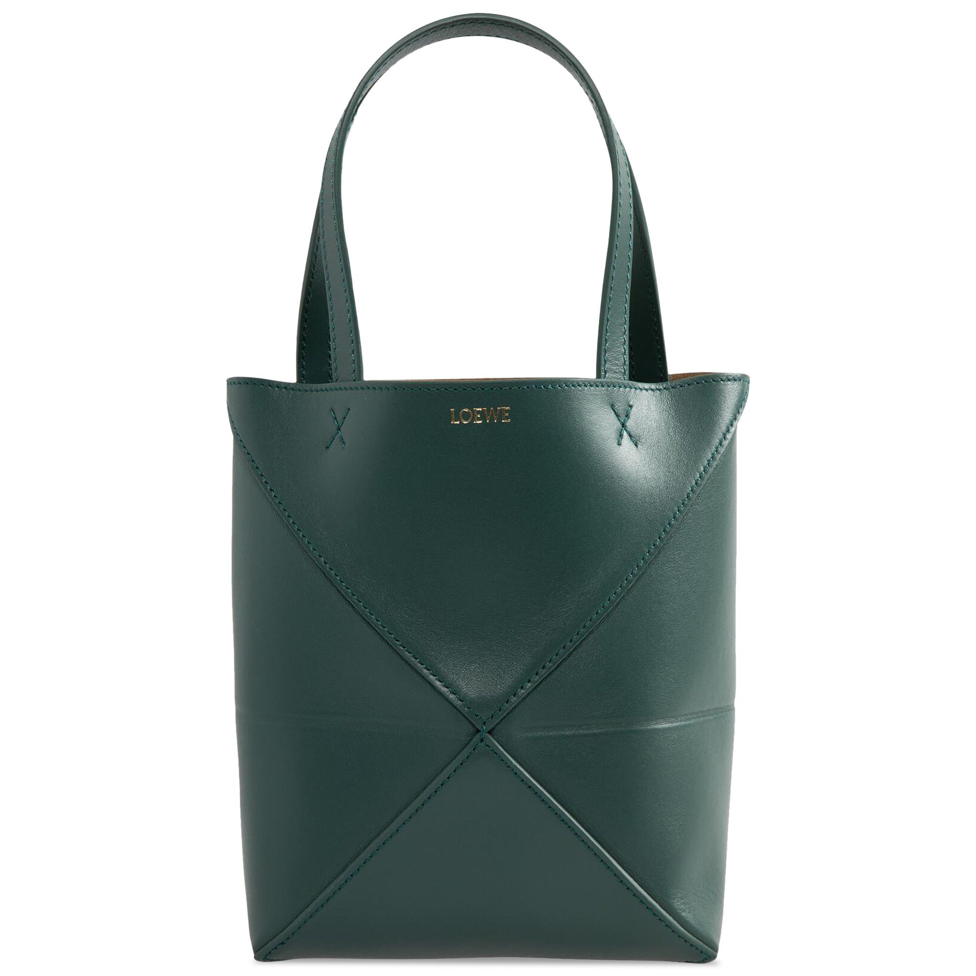 Buy Loewe Mini Puzzle Fold Tote Bag 'Vetiver' - A657V25X01 4535 | GOAT