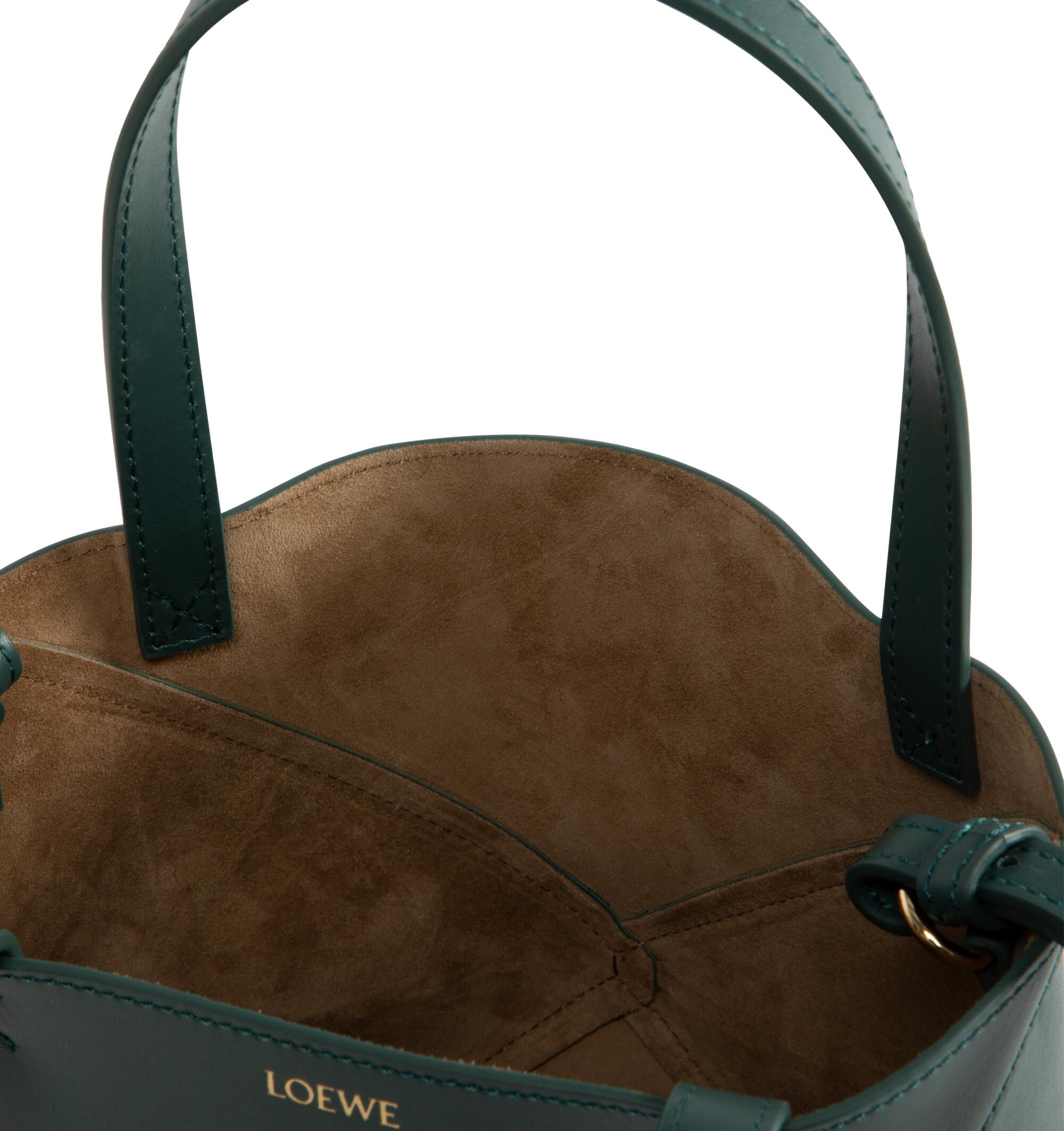 Buy Loewe Mini Puzzle Fold Tote Bag 'Vetiver' - A657V25X01