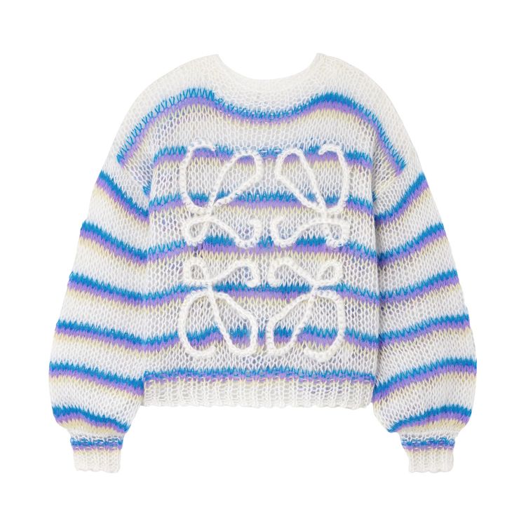 Loewe Anagram Sweater WhiteMulticolor