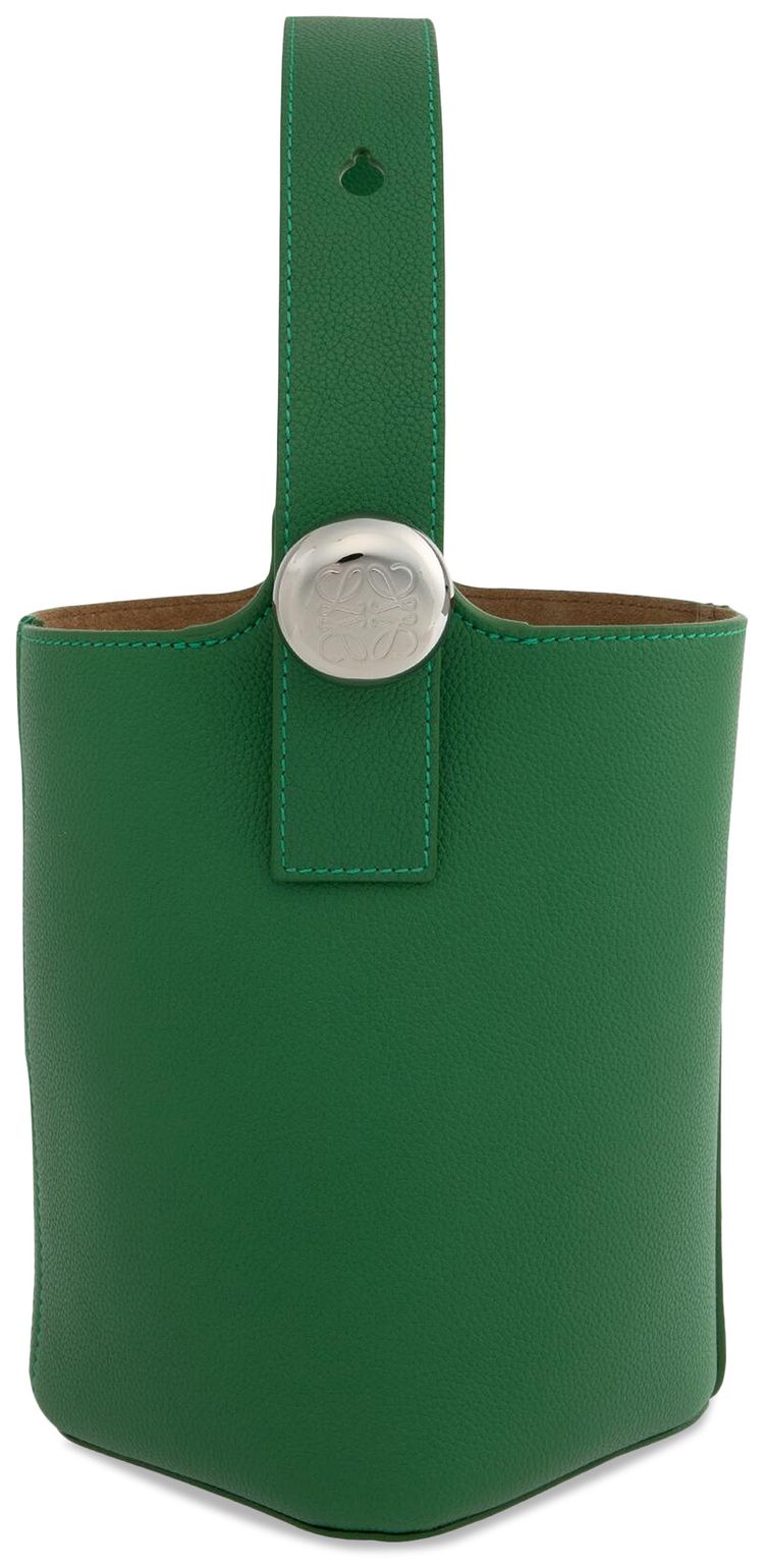 Loewe Pebble Mini Bucket Bag Tropical Green