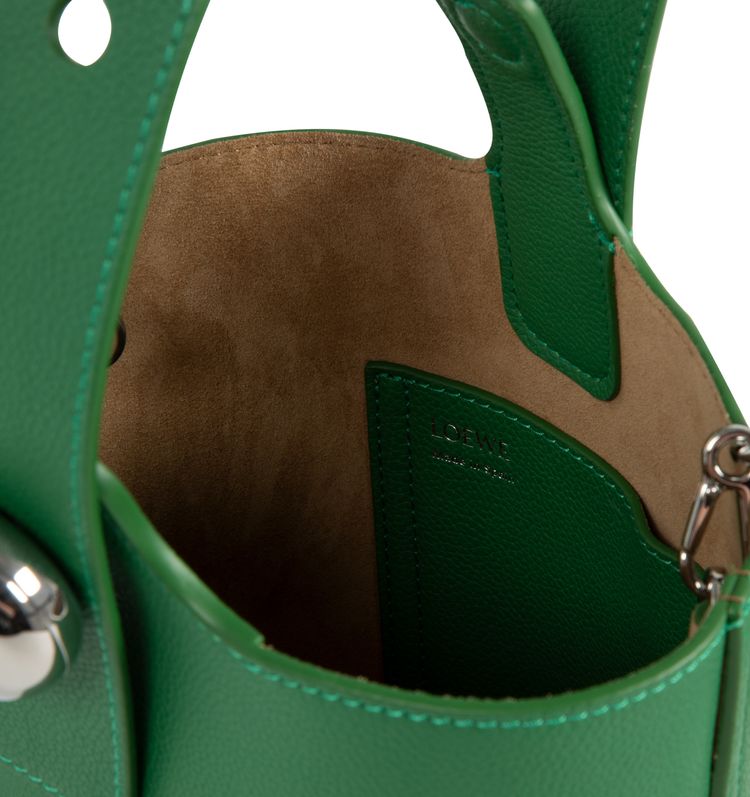 Loewe Pebble Mini Bucket Bag Tropical Green
