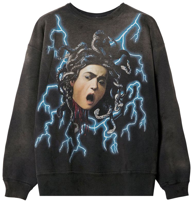 SAINT Mxxxxxx Medusa Crewneck Black