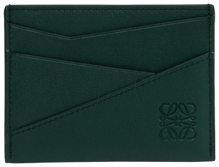 Loewe Puzzle Edge Plain Cardholder Evergreen