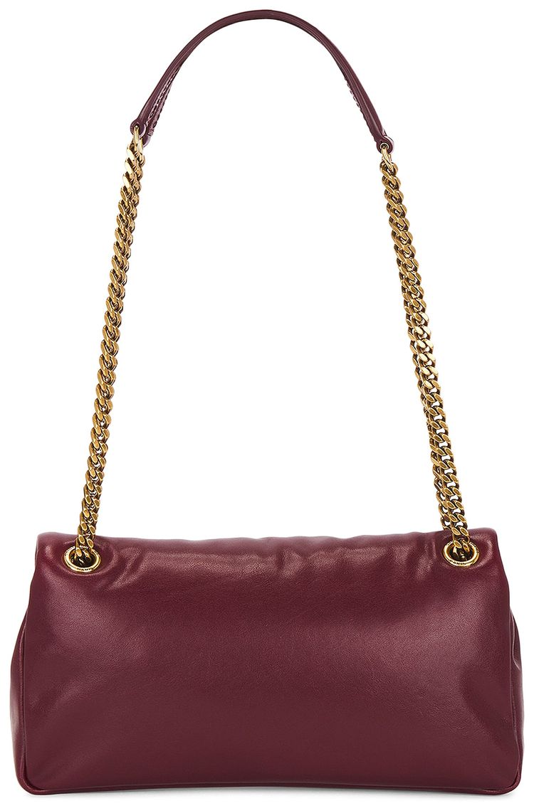 Saint Laurent Small Calypso Chain Bag Deep Rasberry