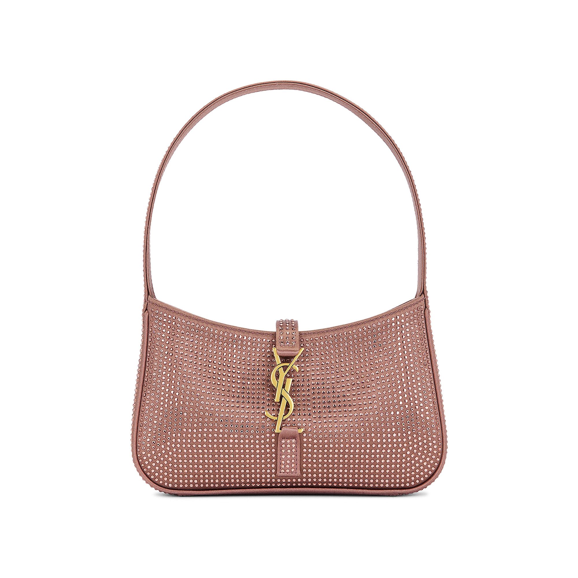 【関税＆送料込み】Saint Laurent Le 5 A 7 Mini Hobo Bag Buy Saint Laurent Le 5 À 7 Mini Hobo Bag 'Brown/Gold