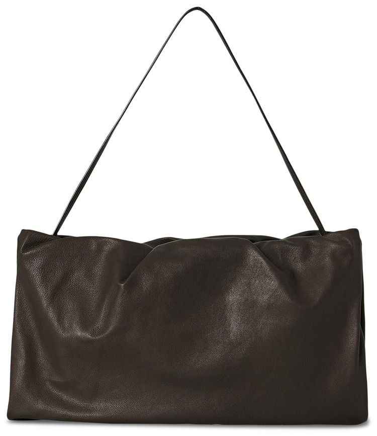 The Row XL Bourse Shoulder Bag Dark Khaki