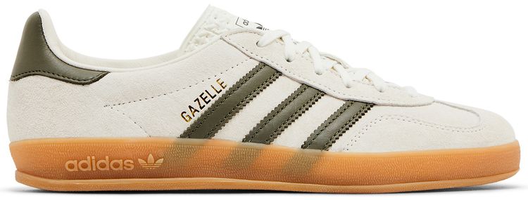 Adidas Wmns Gazelle Indoor White Olive Strata