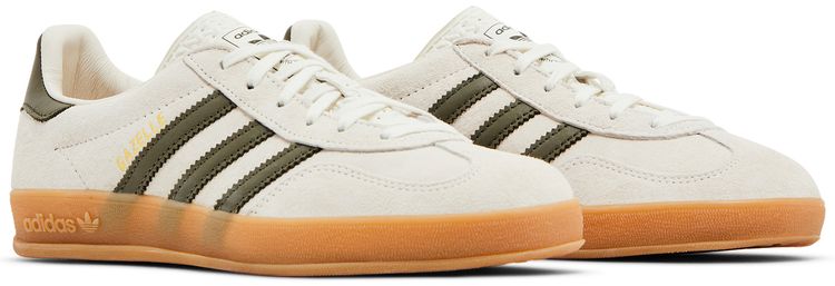 Adidas Wmns Gazelle Indoor White Olive Strata
