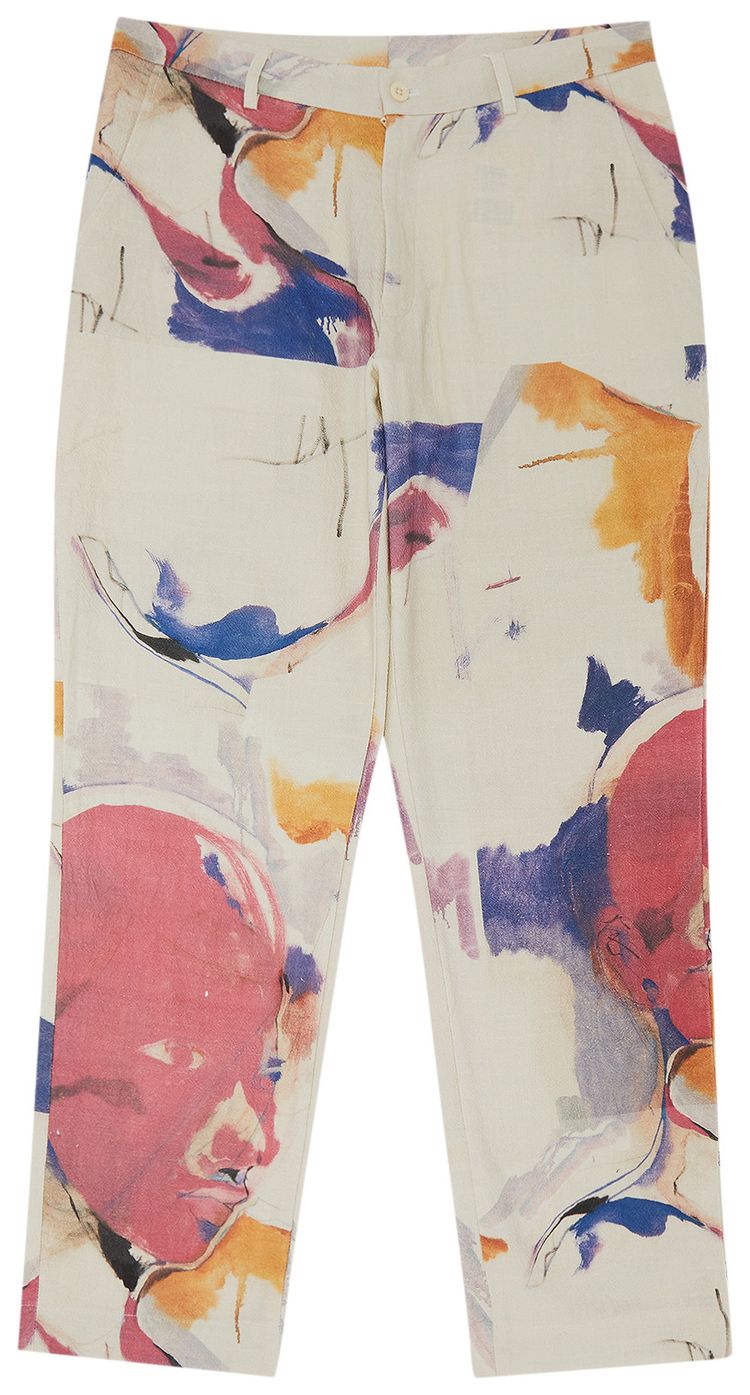 KidSuper Painting Printed Suit Bottoms Multicolor