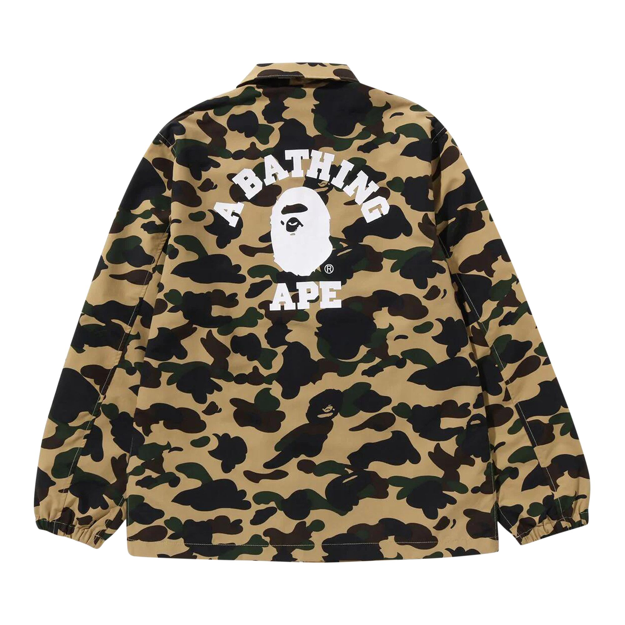 Buy BAPE 1st Camo Coach Jacket 'Yellow' - 1K30 140 005