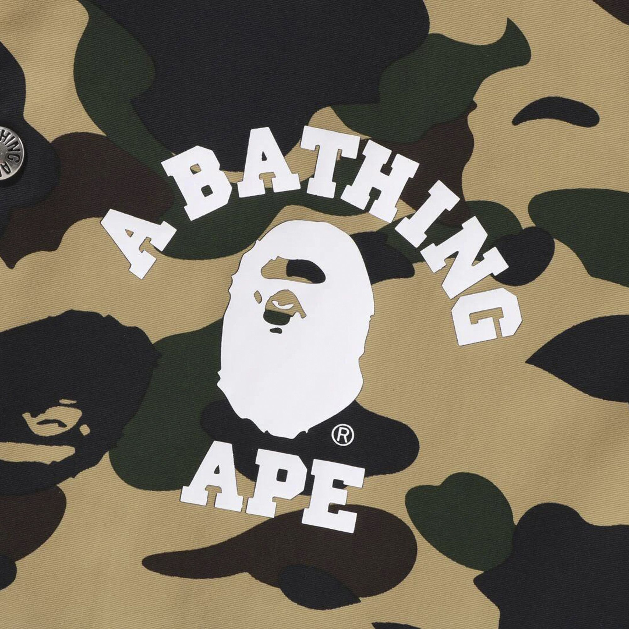 Buy BAPE 1st Camo Coach Jacket 'Yellow' - 1K30 140 005