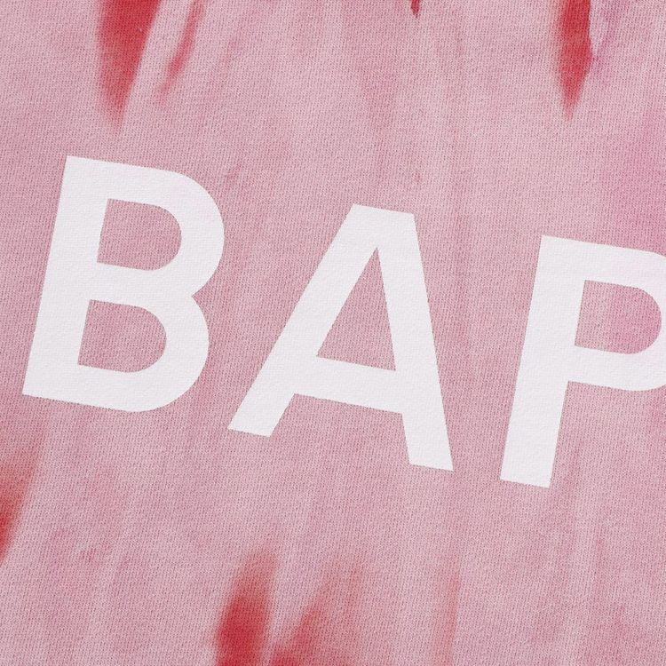 BAPE Ice Dye Relaxed Fit Pullover Hoodie Pink