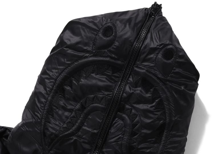 BAPE Shark Relaxed Fit Down Jacket Black