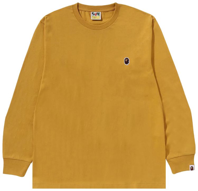 BAPE One Point Long Sleeve Tee Yellow