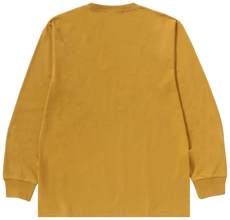 BAPE One Point Long Sleeve Tee Yellow