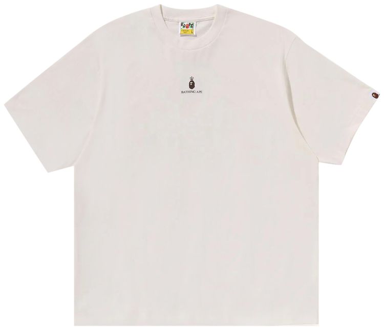BAPE College Logo Relaxed Fit Tee Ivory