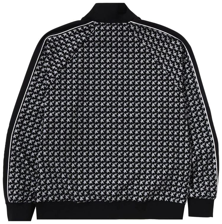 BAPE Sta Houndstooth Jacquard Track Jacket Black