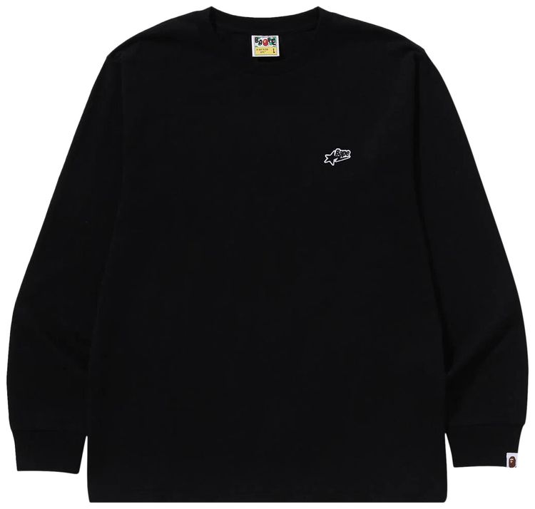 BAPE Sta One Point Long Sleeve Tee Black