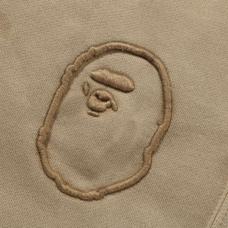 BAPE Garment Dye Oversized Fit Sweatpants Beige